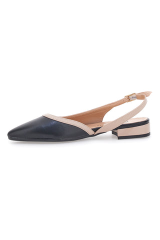 Schwarze Slingback-Ballerinas Pittarello Couture 6011
