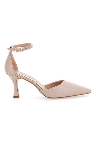 Nudefarbene Pumps mit Knöchelriemen Pittarello Couture 8334