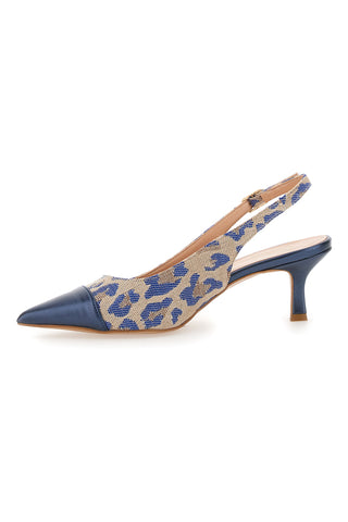 Pittarello Must Have Navy Slingback-Pumpe 383810