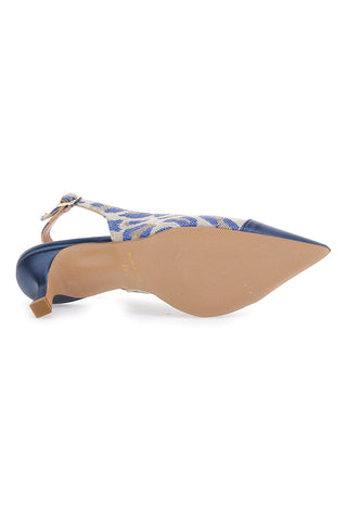 Pittarello Must Have Navy Slingback-Pumpe 383810