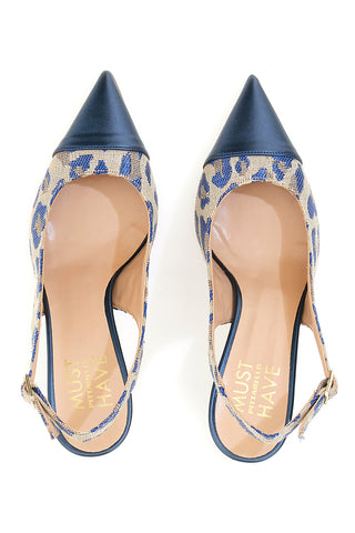 Pittarello Must Have Navy Slingback-Pumpe 383810