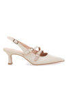 Beigefarbener Slingback-Dekolleté Pittarello Must Have 177554
