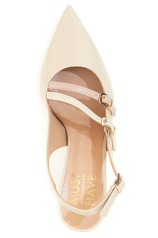 Beigefarbener Slingback-Dekolleté Pittarello Must Have 177554