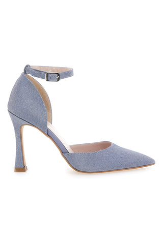 Dekolleté mit Cyanurino Denim und Glitter Pittarello Love 3409