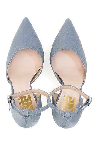 Dekolleté mit Cyanurino Denim und Glitter Pittarello Love 3409