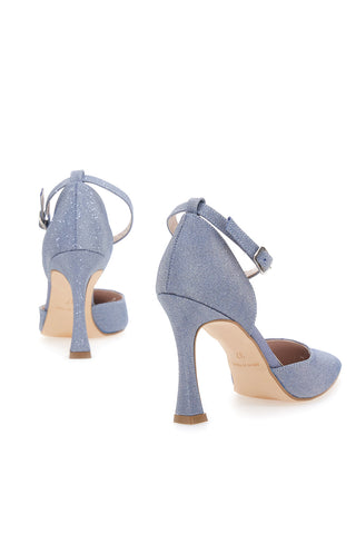 Dekolleté mit Cyanurino Denim und Glitter Pittarello Love 3409