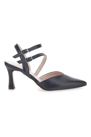 Schwarze Pumps mit Riemen Pittarello Glam 251