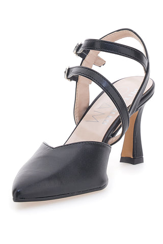 Schwarze Pumps mit Riemen Pittarello Glam 251