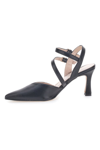 Schwarze Pumps mit Riemen Pittarello Glam 251