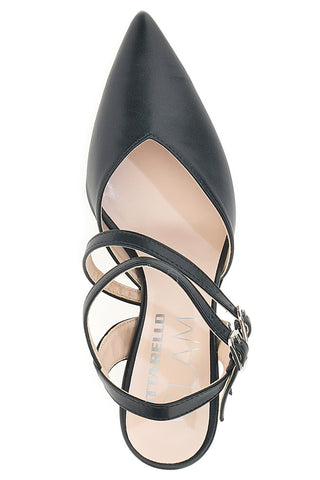 Schwarze Pumps mit Riemen Pittarello Glam 251