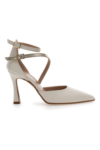 Pittarello Couture 194 spitze cremefarbene Damenpumps