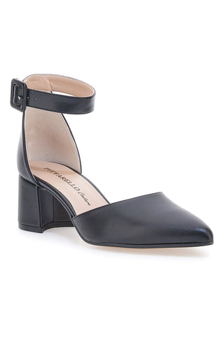 Schwarze Pumps mit Riemen Pittarello Couture 8017