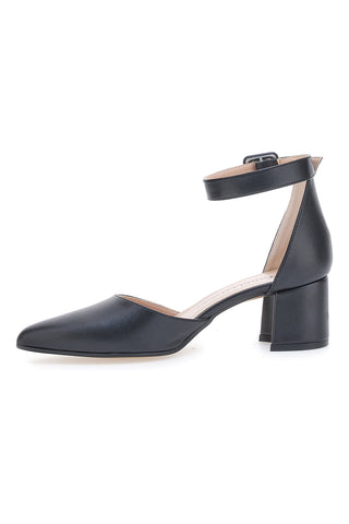 Schwarze Pumps mit Riemen Pittarello Couture 8017