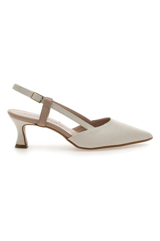 Cremefarbener Slingback-Dekolleté Pittarello Couture 506P
