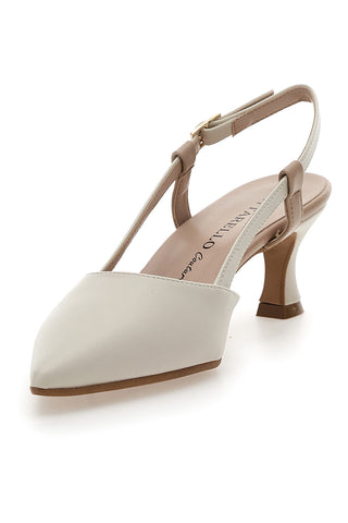 Cremefarbener Slingback-Dekolleté Pittarello Couture 506P