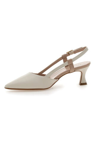 Cremefarbener Slingback-Dekolleté Pittarello Couture 506P