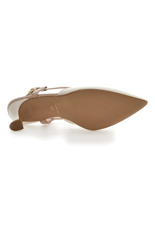 Cremefarbener Slingback-Dekolleté Pittarello Couture 506P