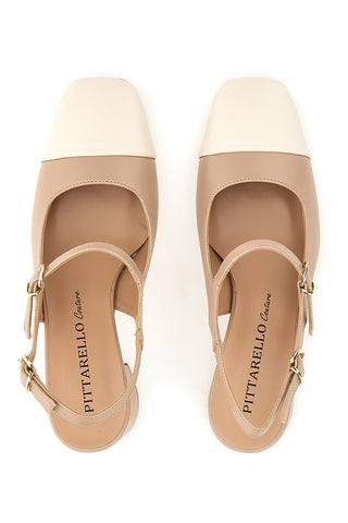 Dekolleté Mary Jane Beige Pittarello Couture 508C