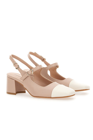Dekolleté Mary Jane Beige Pittarello Couture 508C