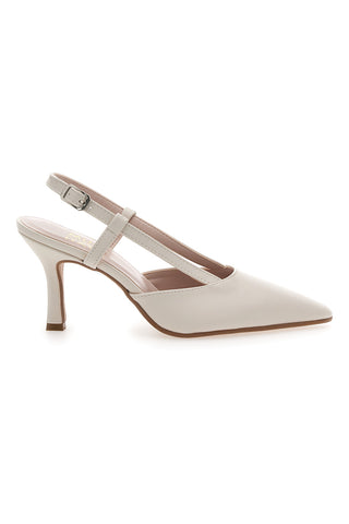 Pittarello Must-Have Cremefarbene Slingback-Pumps 4180