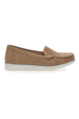 Mocassini Khaki Con Tomaia Traforata Plocadi 04