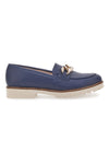 Mocassini Blu con Catenella Pittarello Glam 3640