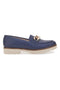 Mocassini Blu con Catenella Pittarello Glam 3640