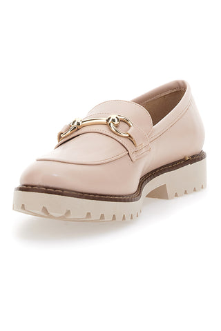 Mocassini Nude Con Morsetto Dorato Pittarello Glam 3252