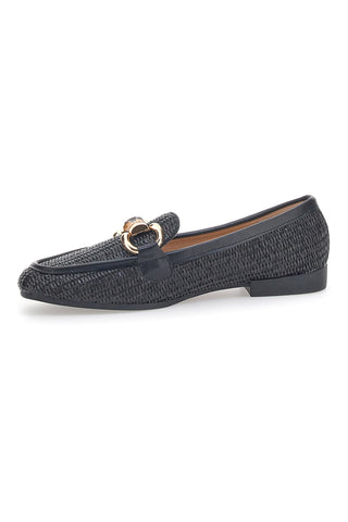 Mocassini con Morsetto Nere First Lady 462