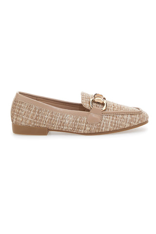 Mocassini Khaki Con Morsetto Dorato Top First Lady 462