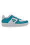 Weiße und blaue Turnschuhe Leone 33