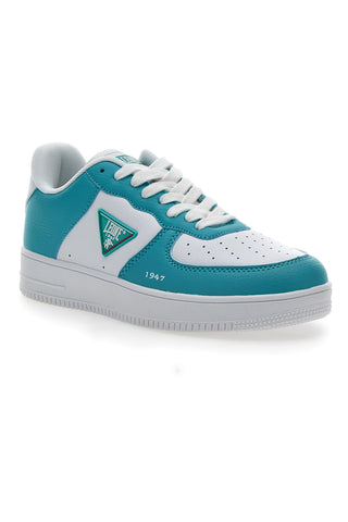 Weiße und blaue Turnschuhe Leone 33