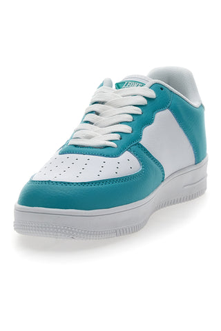 Weiße und blaue Turnschuhe Leone 33