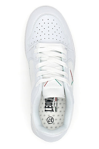Sneakers Bianche con Lacci Leone 35