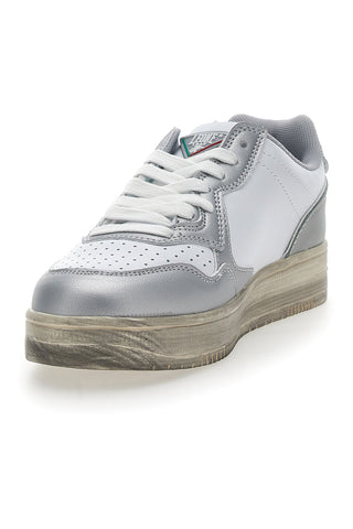 Sneakers Argento Suola Vintage Leone 44