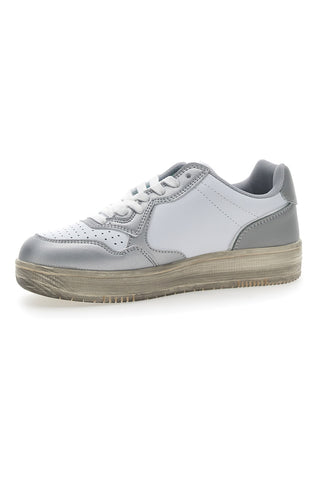 Sneakers Argento Suola Vintage Leone 44