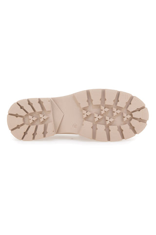 Cremefarbene Slipper mit goldenem Bit First Lady 418