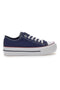 Me & Me 1878 Blaue Canvas-Sneaker mit Schnürsenkeln