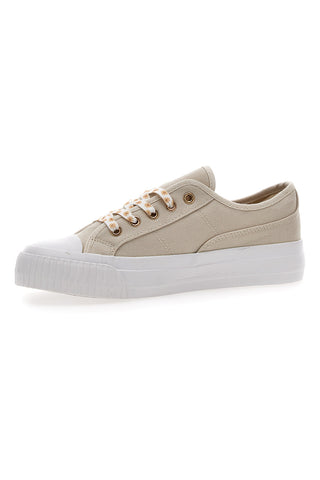 Me & Me 1878 cremefarbene Canvas-Sneaker