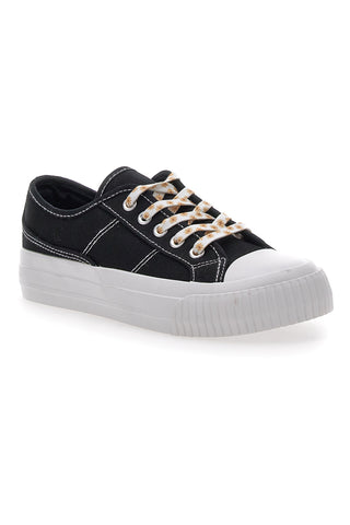 Me & Me 1878 schwarze Canvas-Sneaker mit Schnürsenkeln