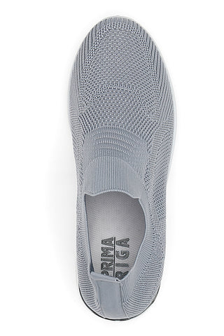 Graue Slip-On-Sneaker mit Keilabsatz Prima Riga 432