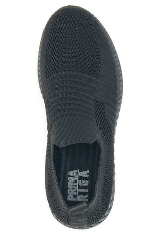 Prima Riga 431 Schwarze Slip-On-Sneaker