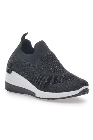 Schwarze Slip-On-Sneaker Prima Riga 433