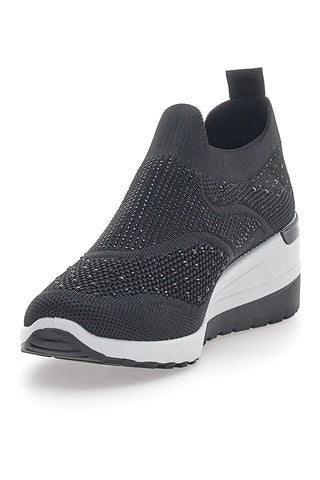 Schwarze Slip-On-Sneaker Prima Riga 433