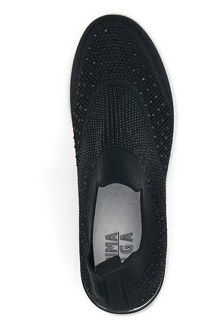 Schwarze Slip-On-Sneaker Prima Riga 433