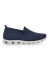 Blaue Slip-On-Sneaker mit Strasssteinen Prima Riga 471