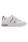 Sneakers Bianche Con Dettagli Argentati Prima Riga 460