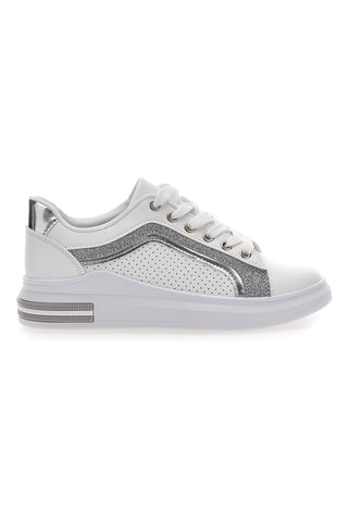 Prima Riga 435 Sneakers in Weiß und Silber