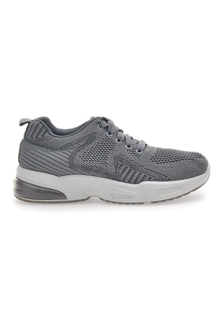 Graue Sneakers aus Dame Rose-Stoff 162508