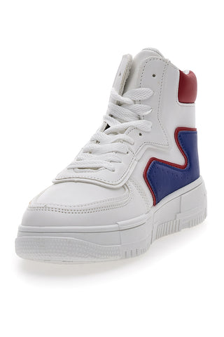 Weiße Mid-Cut-Sneaker Maira 3137